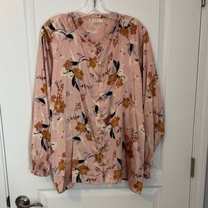 Spartina 449 Pink Floral Top